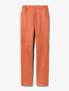 Proenza Schouler - Leather Straight Pants - Terracotta - Mujer