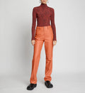 Proenza Schouler - Leather Straight Pants - Terracotta - Mujer