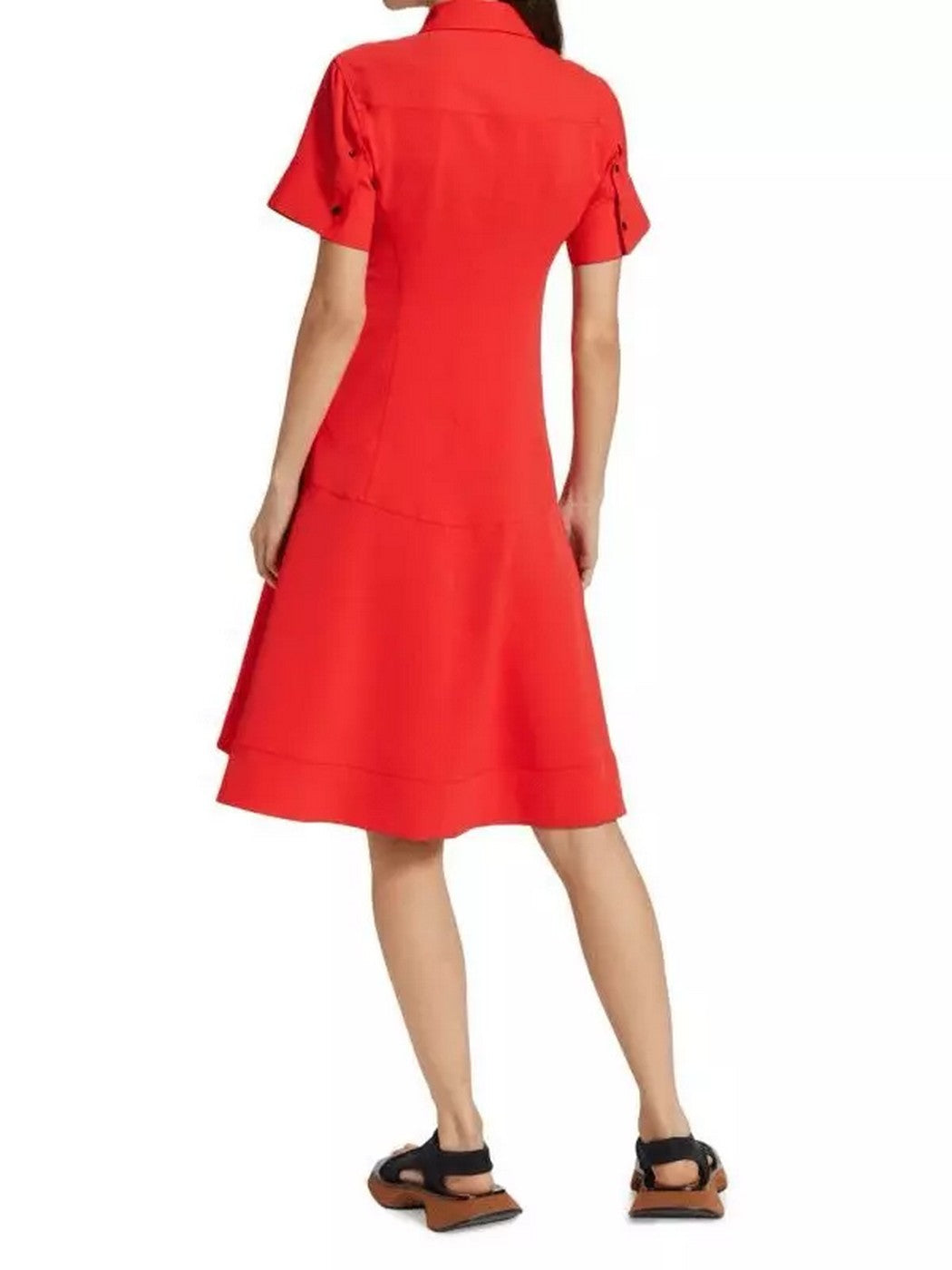 Proenza Schouler - Short Sleeve Shirt Dress - Poppy - Femme