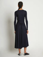 Proenza Schouler - Matte Crepe Wrap Dress - Black - Femme