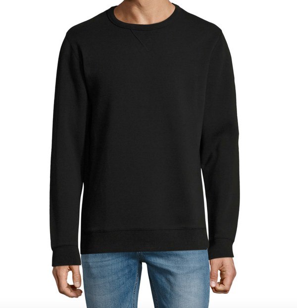 Klassisk Sweatshirt - Sort - Unisex