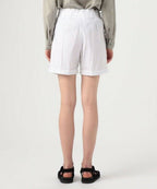 Shorts de senderismo con doble plisado - Blanco - Mujer