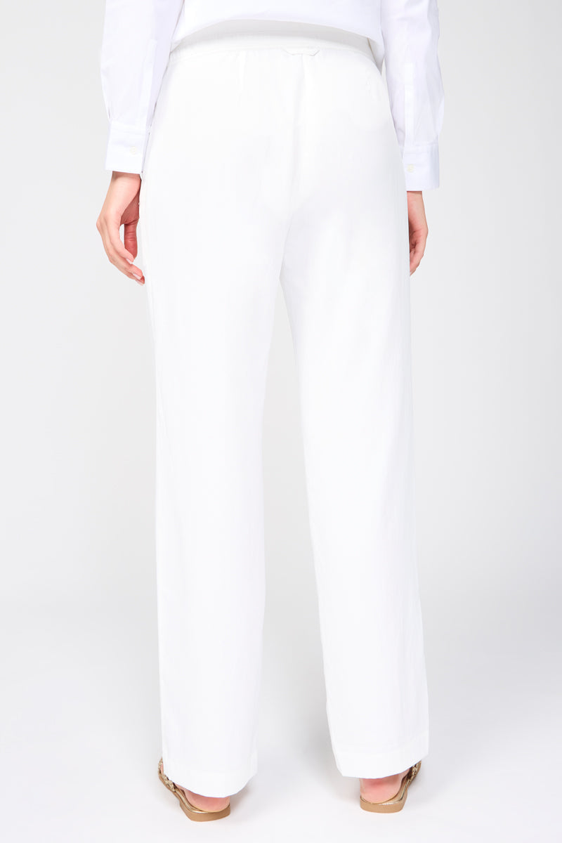 Pantalon Fluide Léger - Blanc - Femme