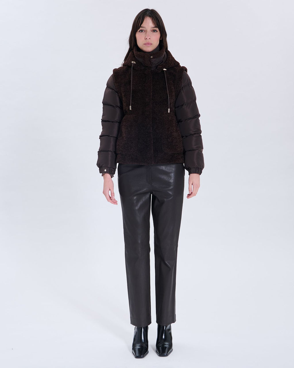 Doudoune Modesta chocolat_4
