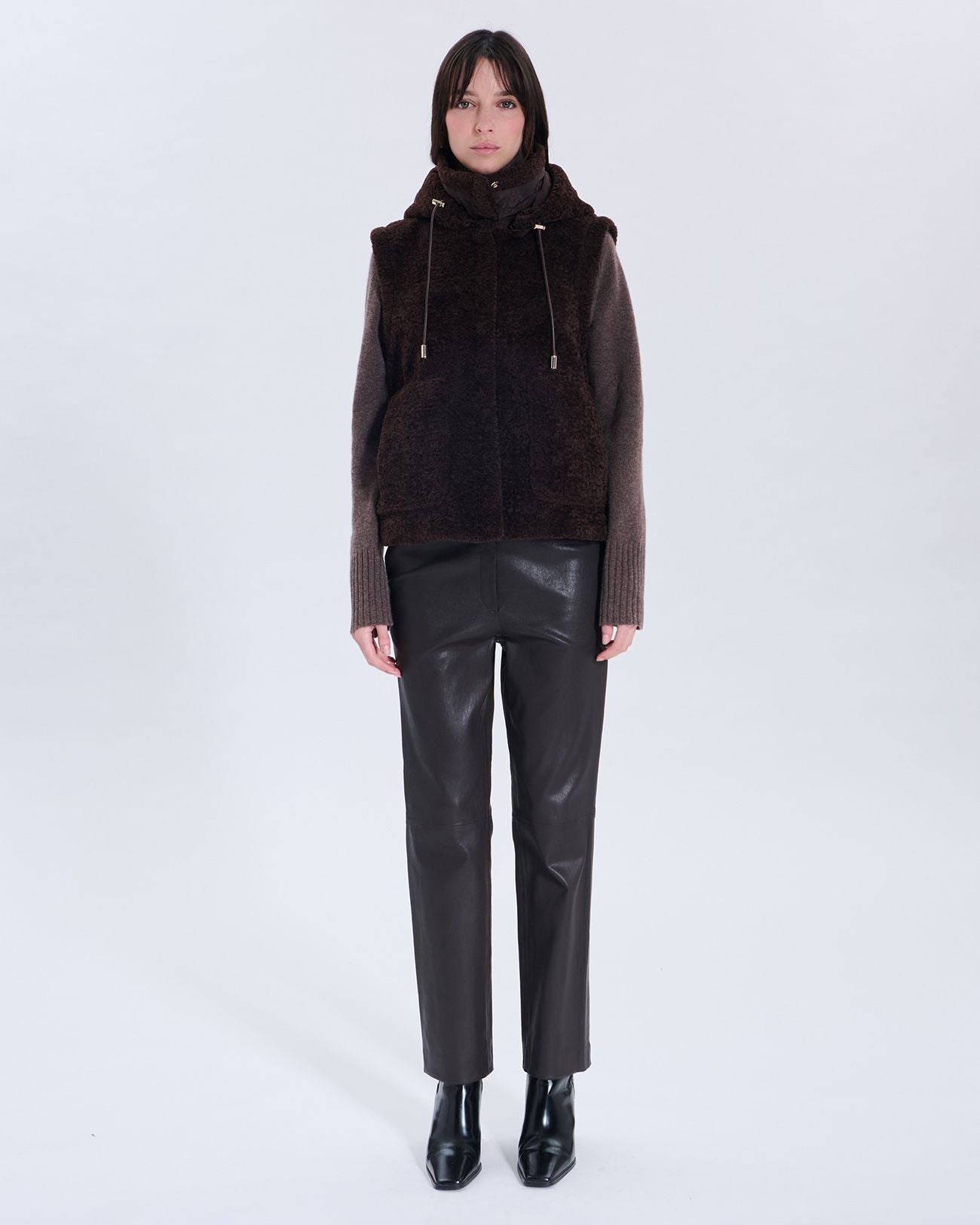 Doudoune Modesta chocolat_6