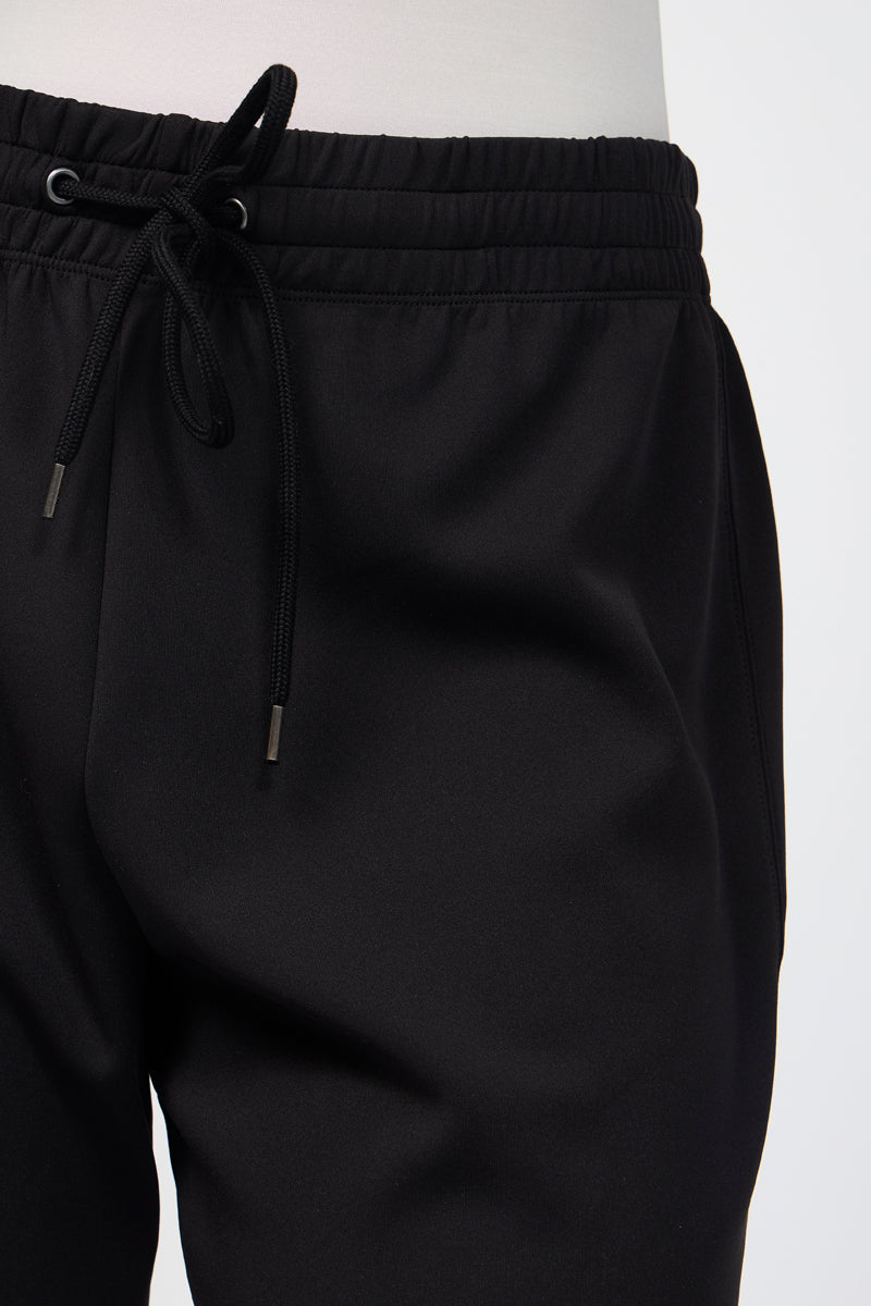 Shorts deportivos de punto doble - Negro - Mujer