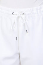 Sweat Court En Maille Double - Blanc - Femme