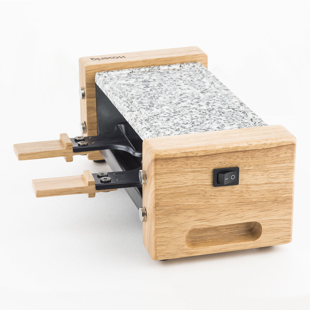 Raclette & Pierre À Cuire - 2 Personnes - Design Bois