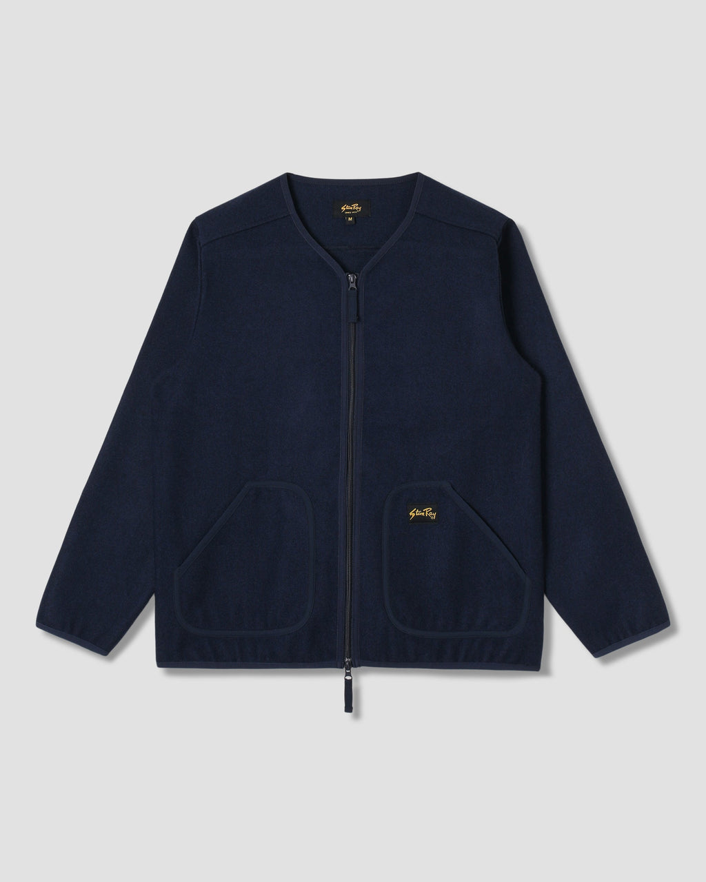 Wool Fleece Cardigan - Navy Heather