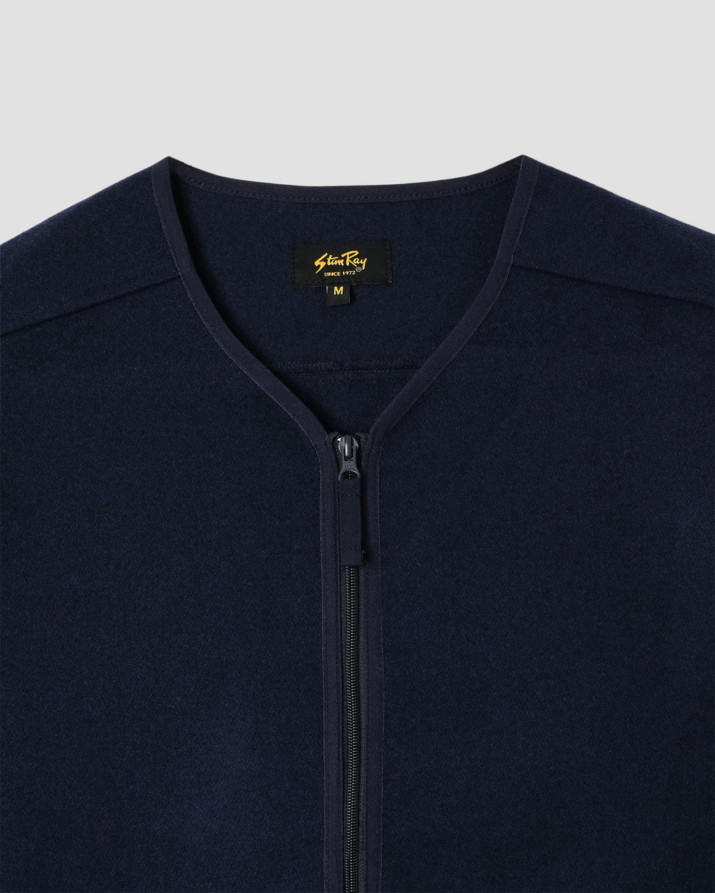 Wool Fleece Cardigan - Navy Heather