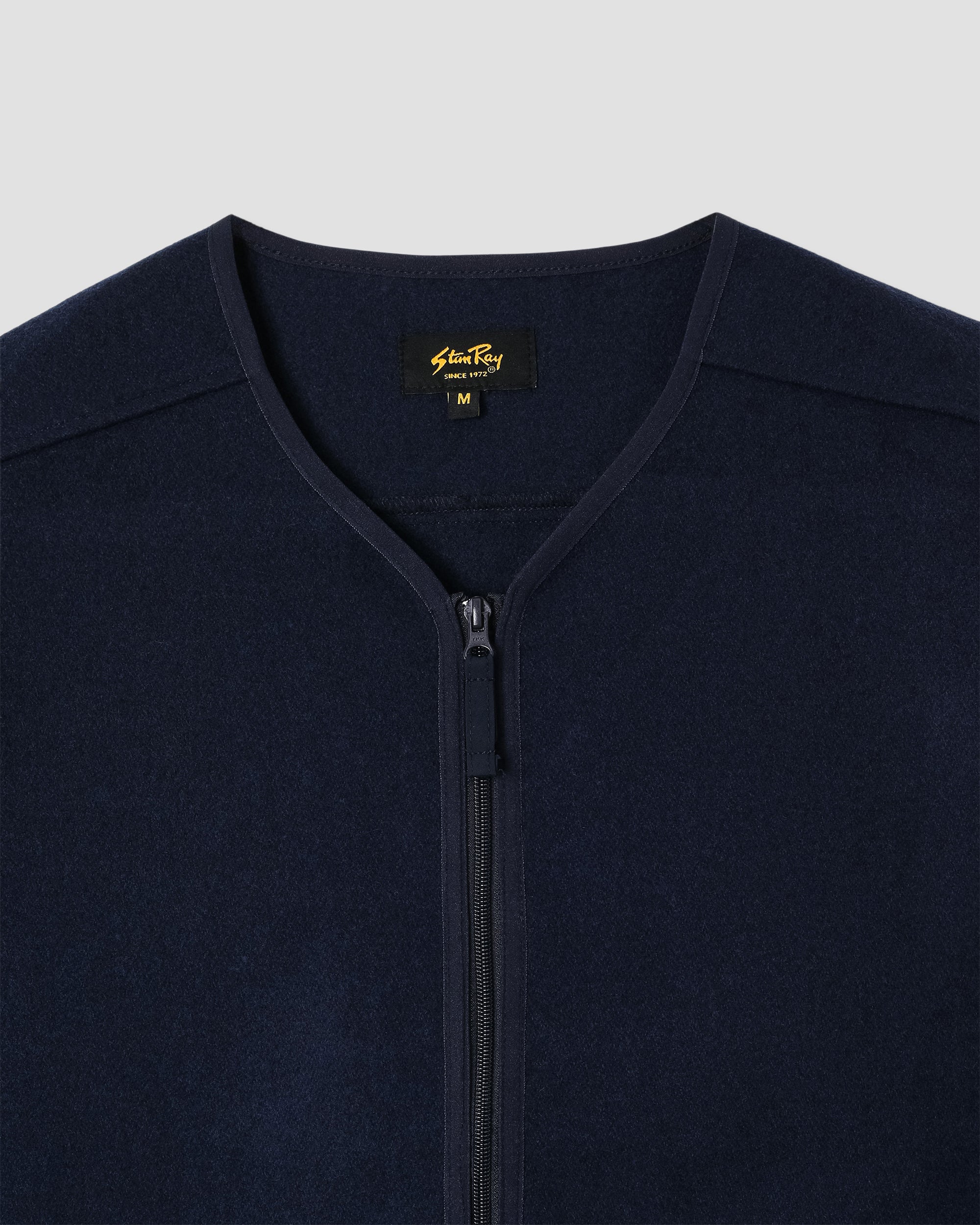 Wool Fleece Cardigan - Navy Heather