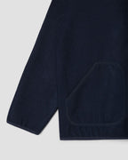 Wool Fleece Cardigan - Navy Heather