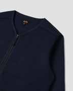 Wool Fleece Cardigan - Navy Heather
