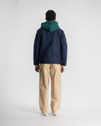 Wool Fleece Cardigan - Navy Heather