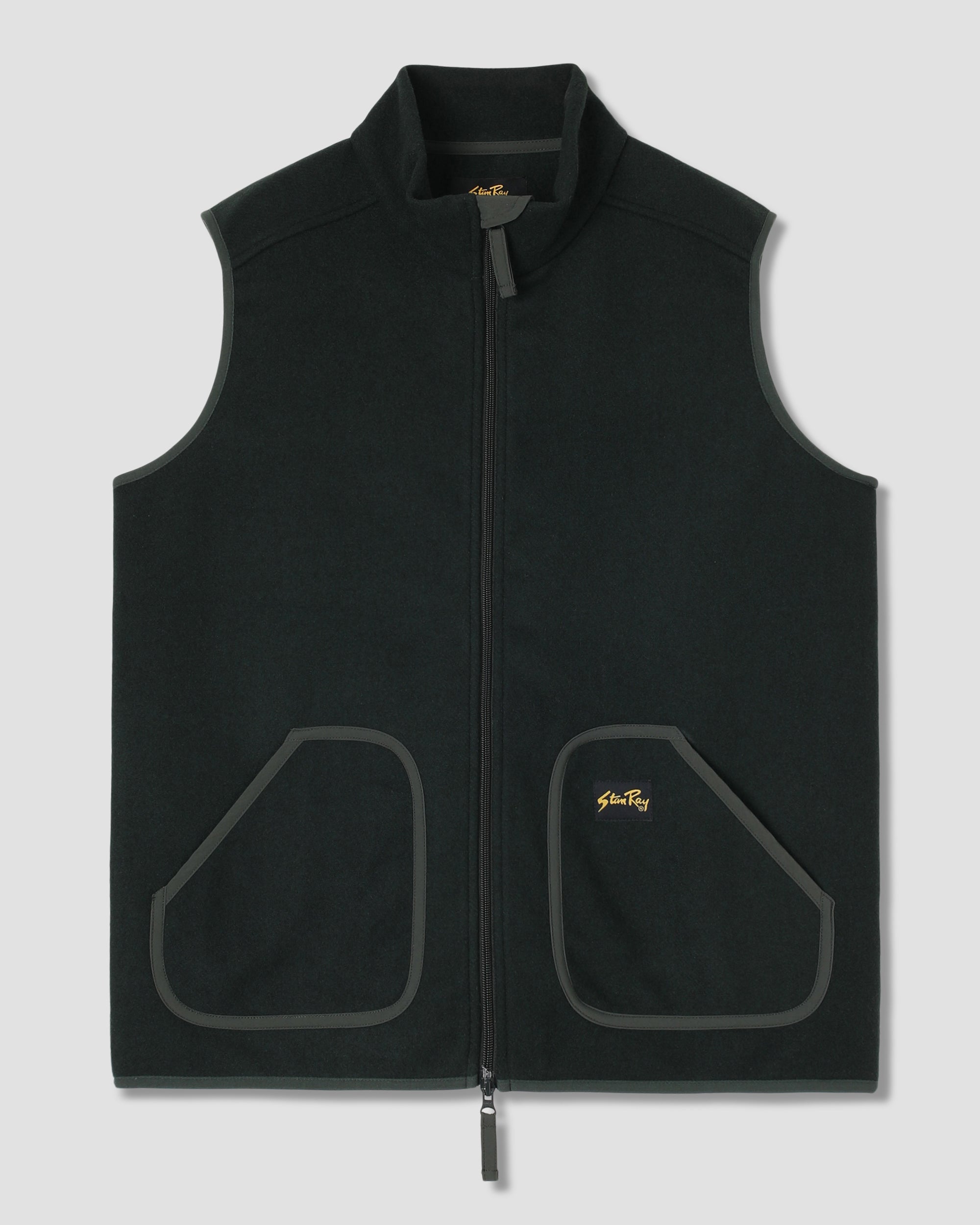 Wool Fleece Vest - Botanical Green