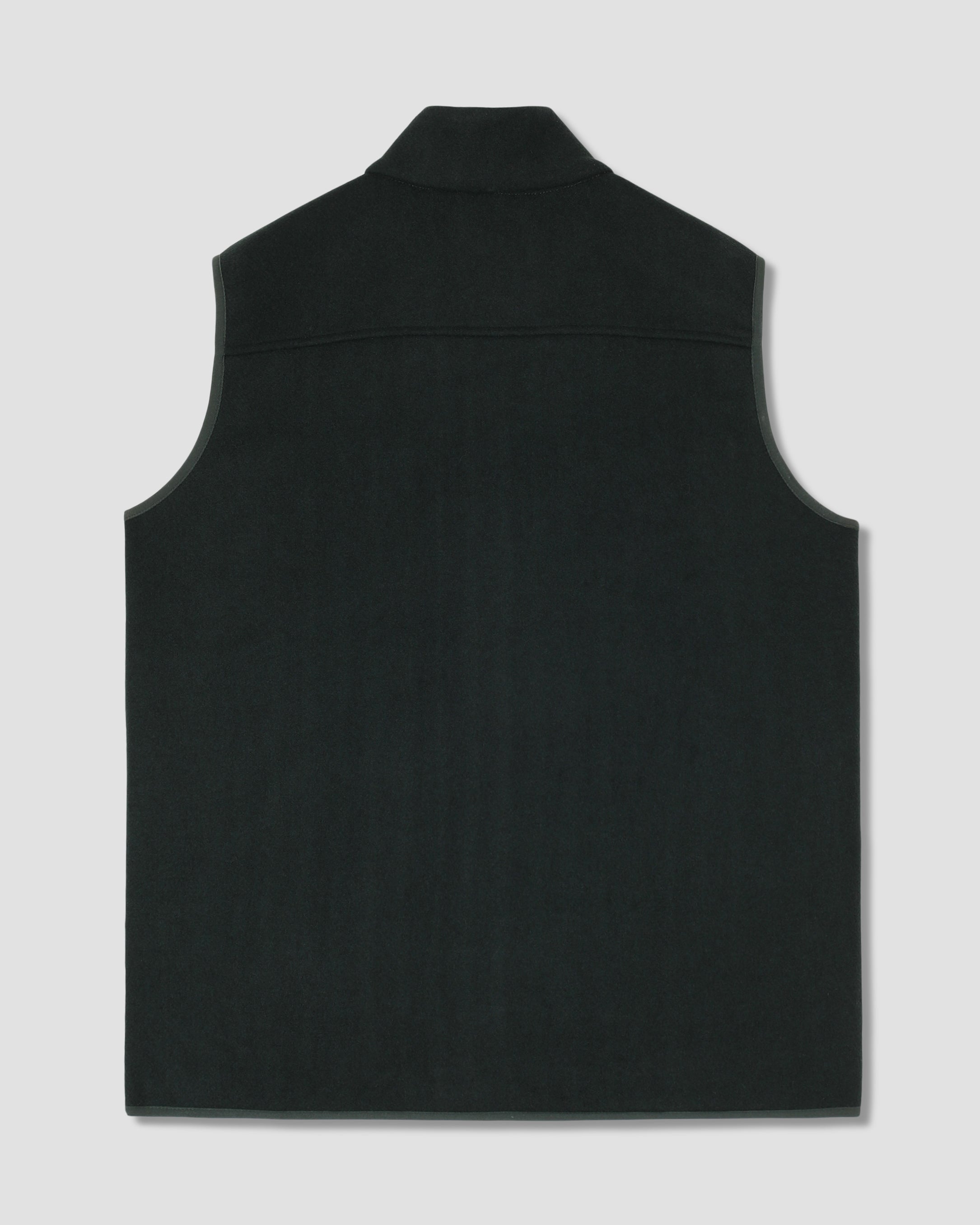 Wool Fleece Vest - Botanical Green