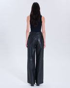 Pantalon Priscille noir en cuir_3