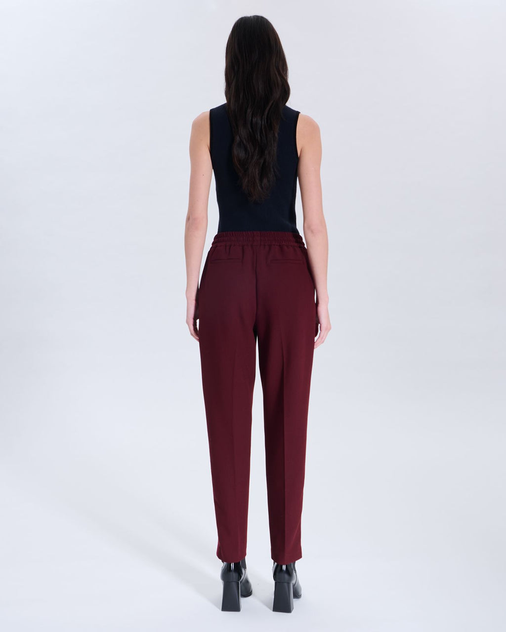 Trousers Piel garnet_3