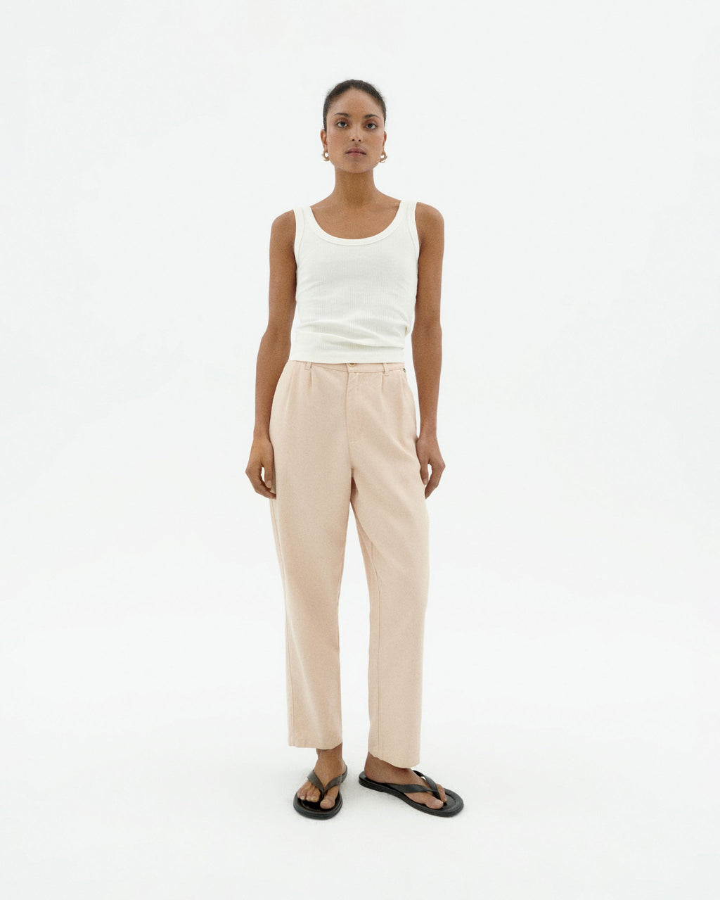 Sustainable raw hemp trousers Rina-2