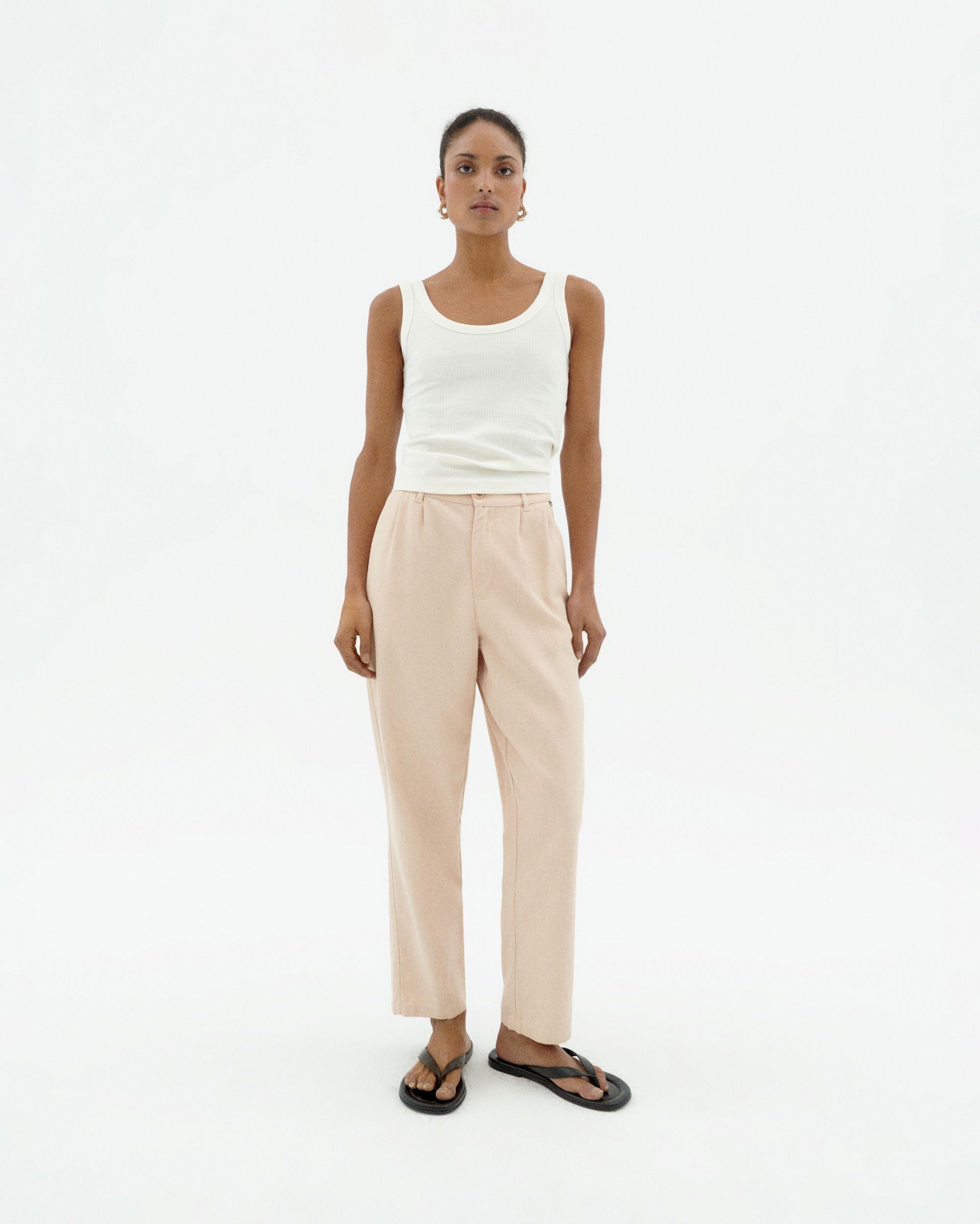 Sustainable raw hemp trousers Rina-2