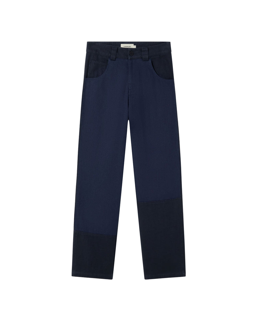 Pantalón azul Perle sostenible-silueta-1
