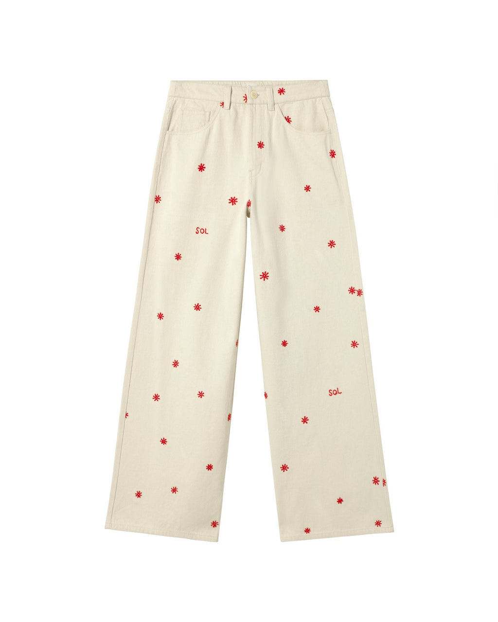 Pantalón crudo sol cadena Hedda sostenible - silueta 1