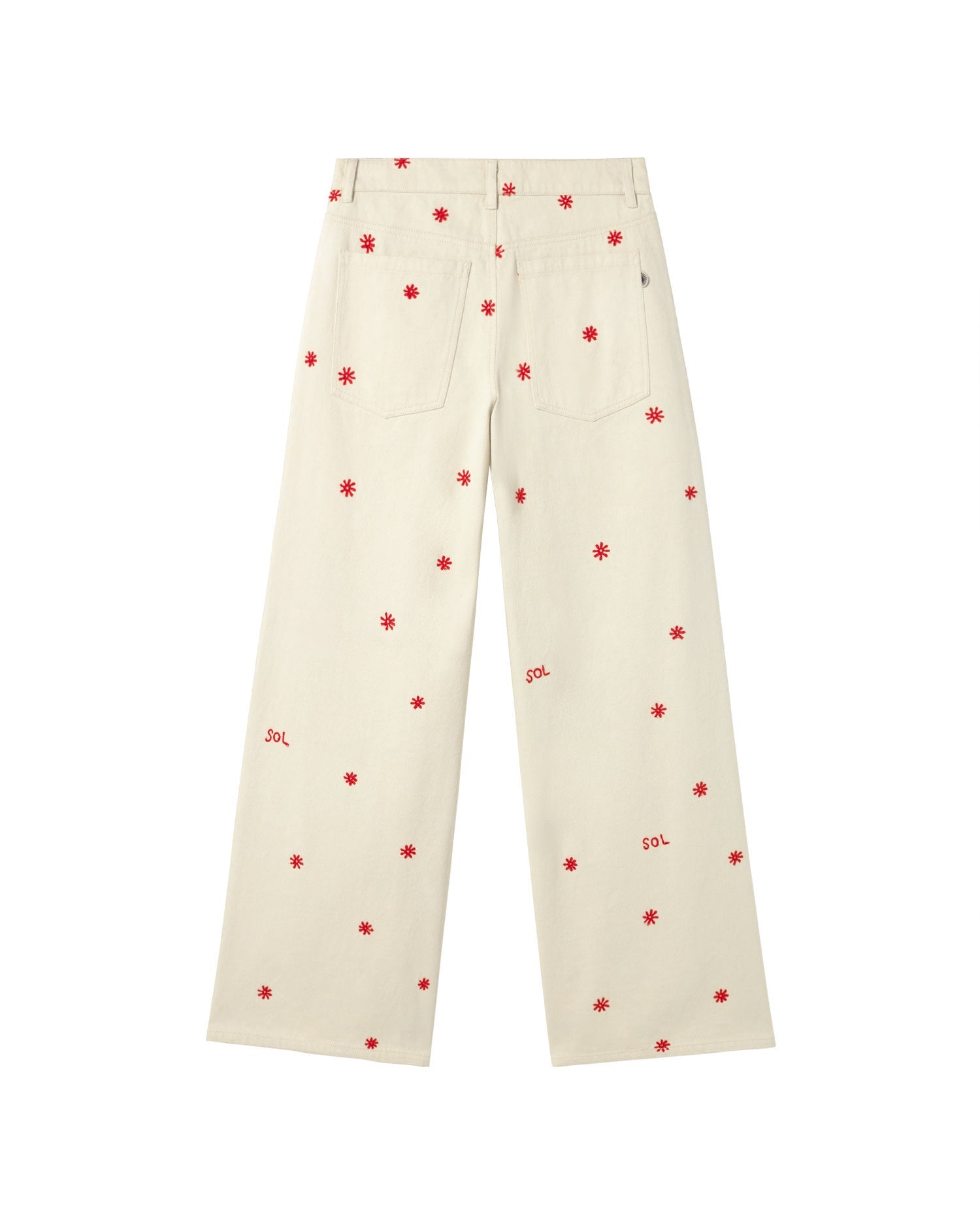 Pantalón crudo sol cadena Hedda sostenible - silueta 3
