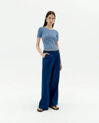 Pantalón azul cáñamo Pat sostenible-2