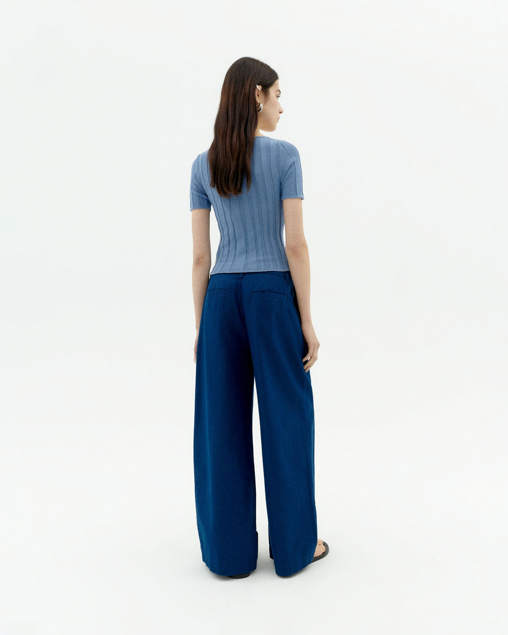 Pantalón azul cáñamo Pat sostenible-4