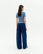 Pantalón azul cáñamo Pat sostenible-4