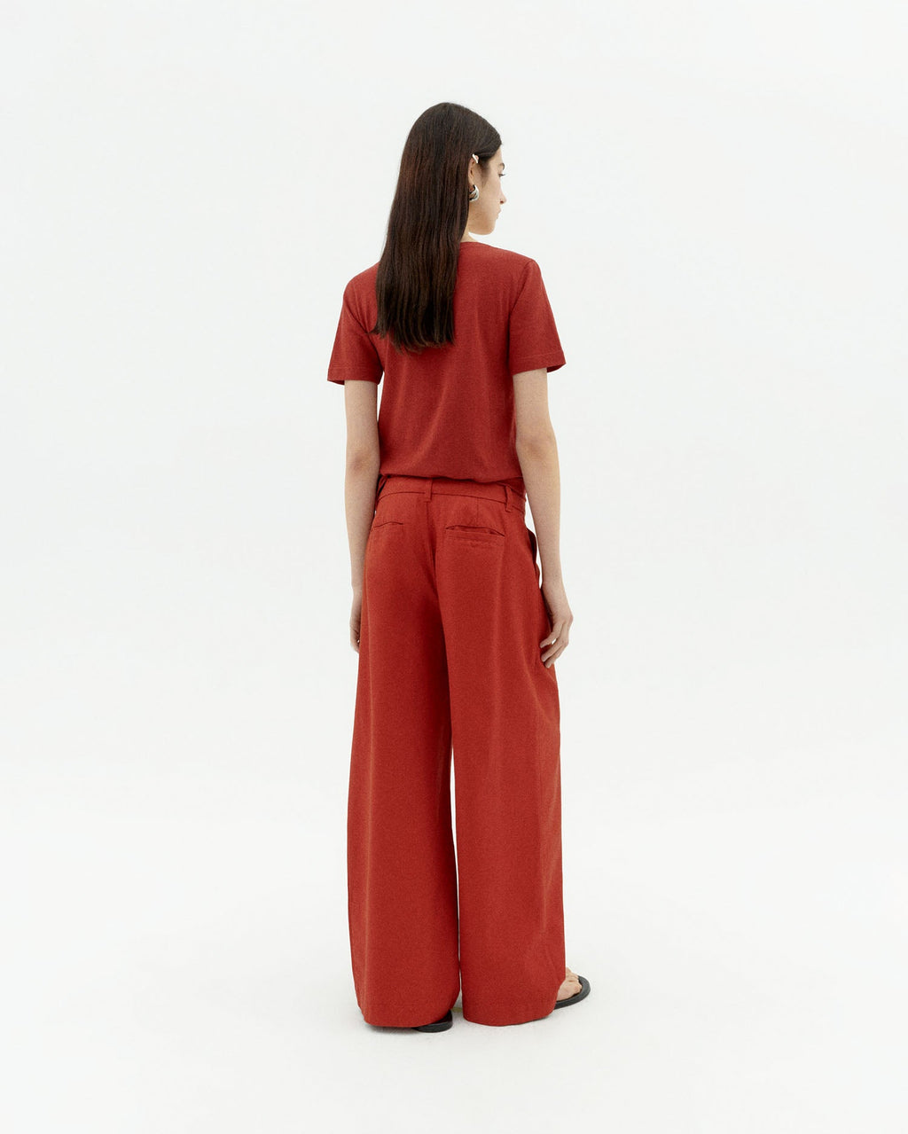 Pantalón rojo hemp Pat sostenible-4