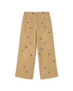 Beige sol chain pants Hedda sostenible - silueta 3