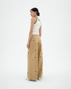 Beige sol chain pants Hedda sostenible-4