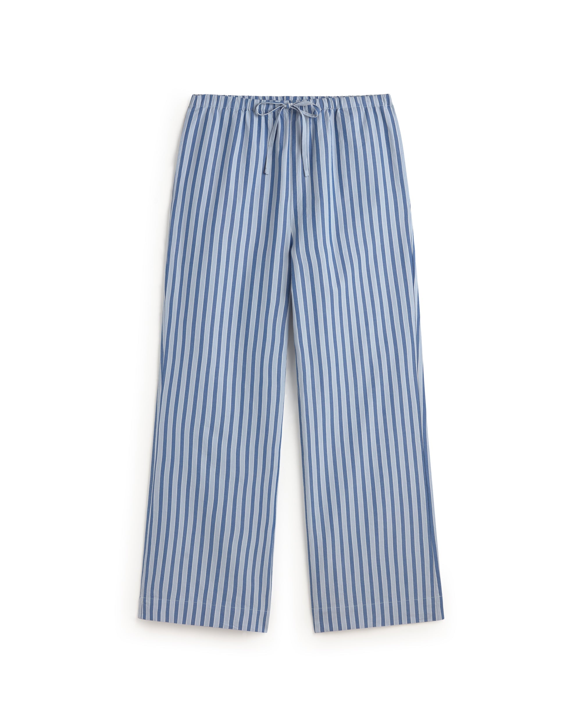 Pantalón relaxed rayas azul Brigitte sostenible silueta - 1