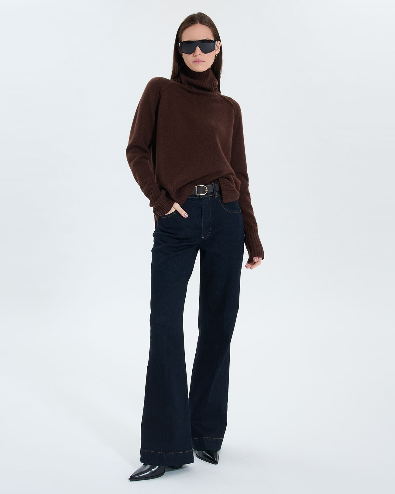 Pull Nefeli chocolat en cachemire_1
