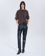 Marina hazelnut cashmere sweater 1