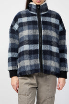 Chaqueta de cuadros con forro de sherpa - Breeze Plaid - Mujer