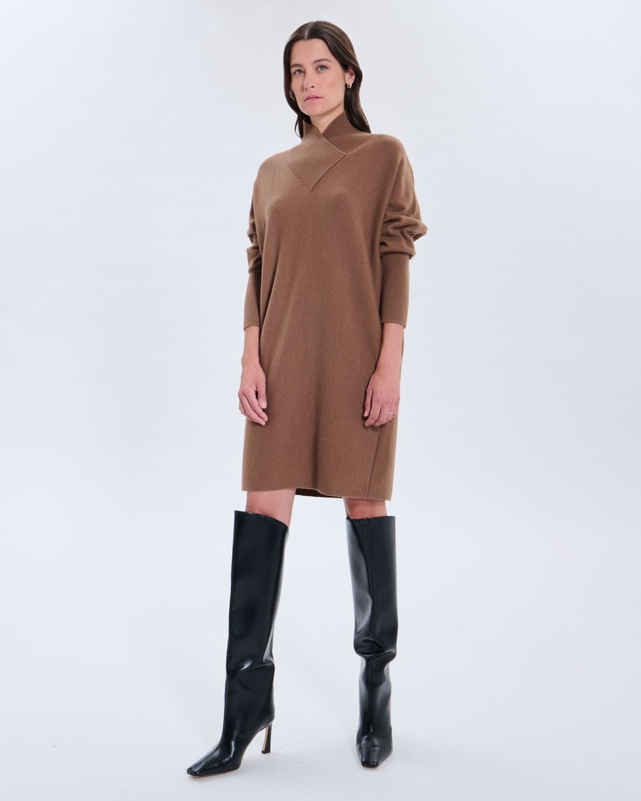Riana dress camel_1