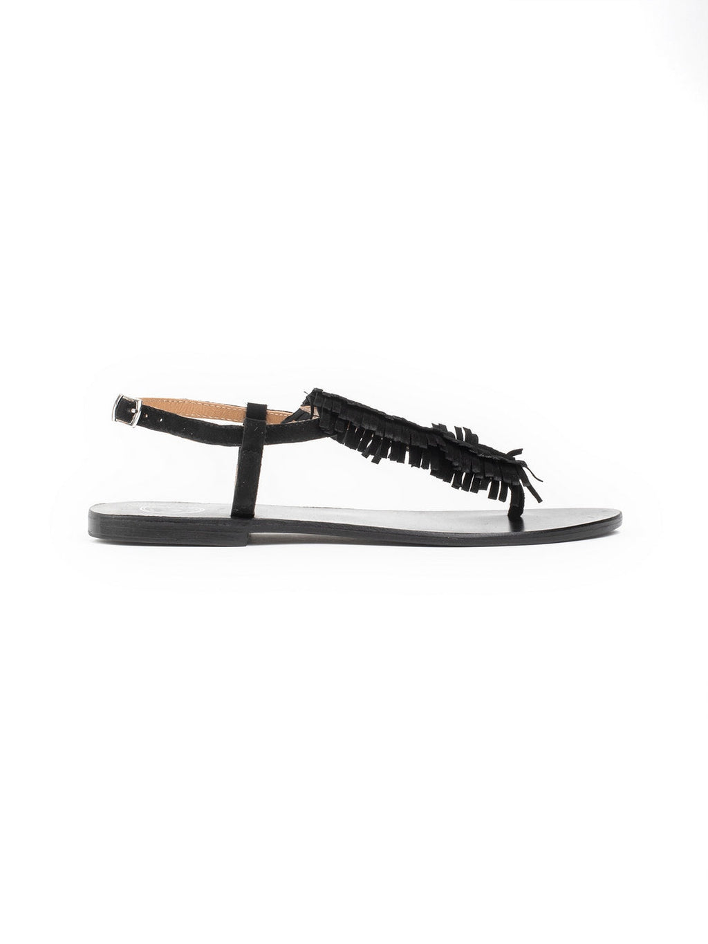 White Sun - Sandales Hydatina - Black Goat Suede - Black