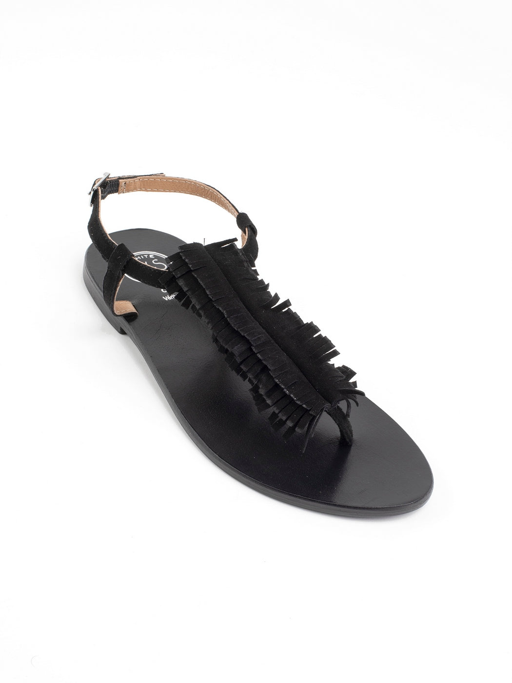 White Sun - Sandales Hydatina - Black Goat Suede - Black