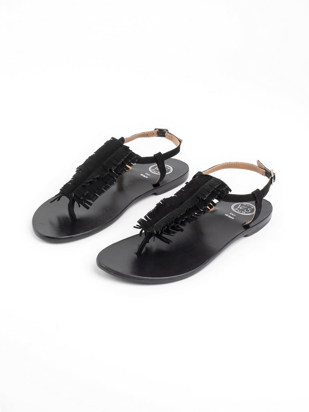 White Sun - Sandales Hydatina - Black Goat Suede - Black