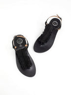 White Sun - Sandales Hydatina - Black Goat Suede - Black