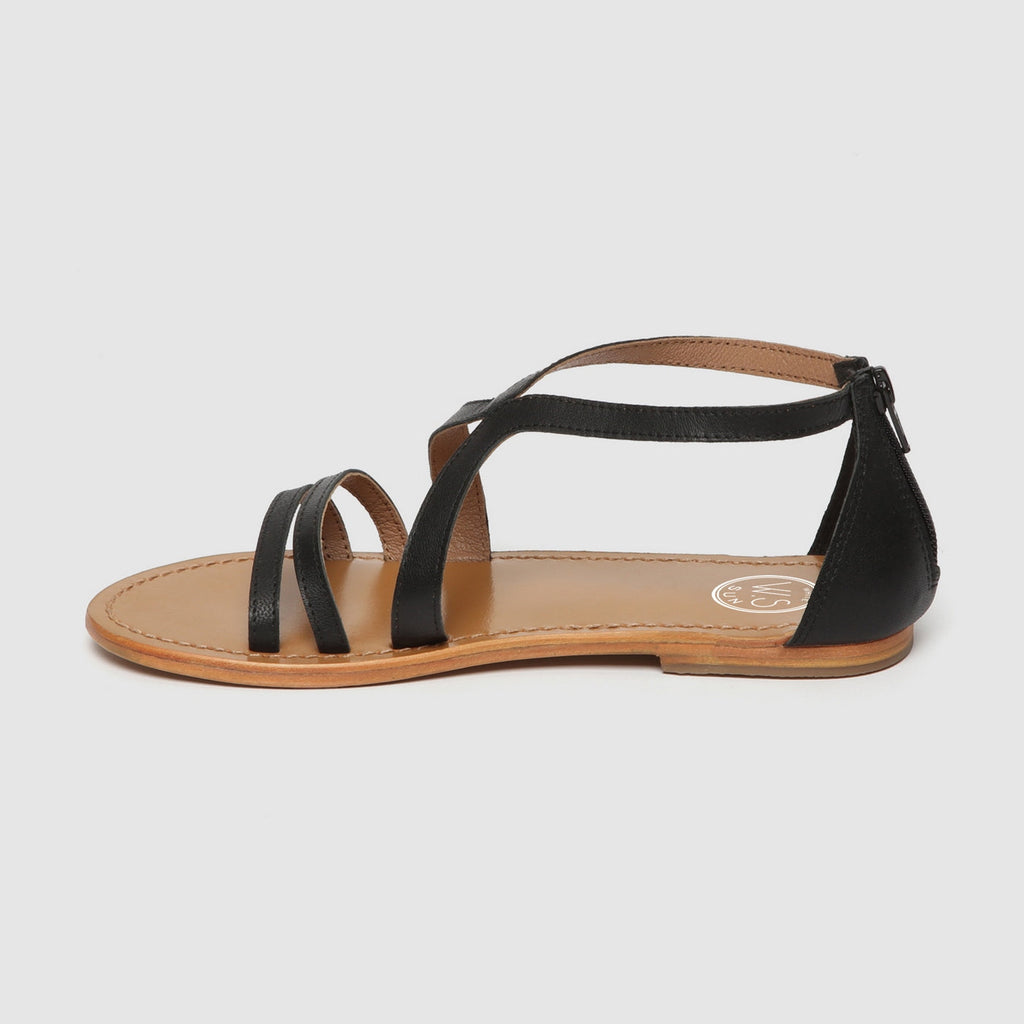 White Sun - Sandales Felderi - Goat Black - Noir