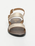 Sandales Sawan - Light Gold Croco