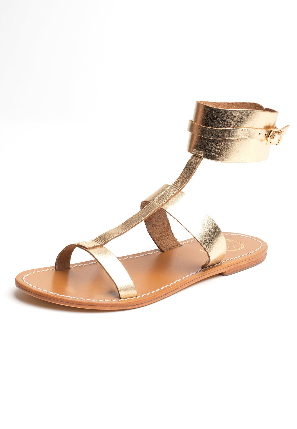 White Sun - Sandales Barcari - Buff Dark Gold - Dark Gold