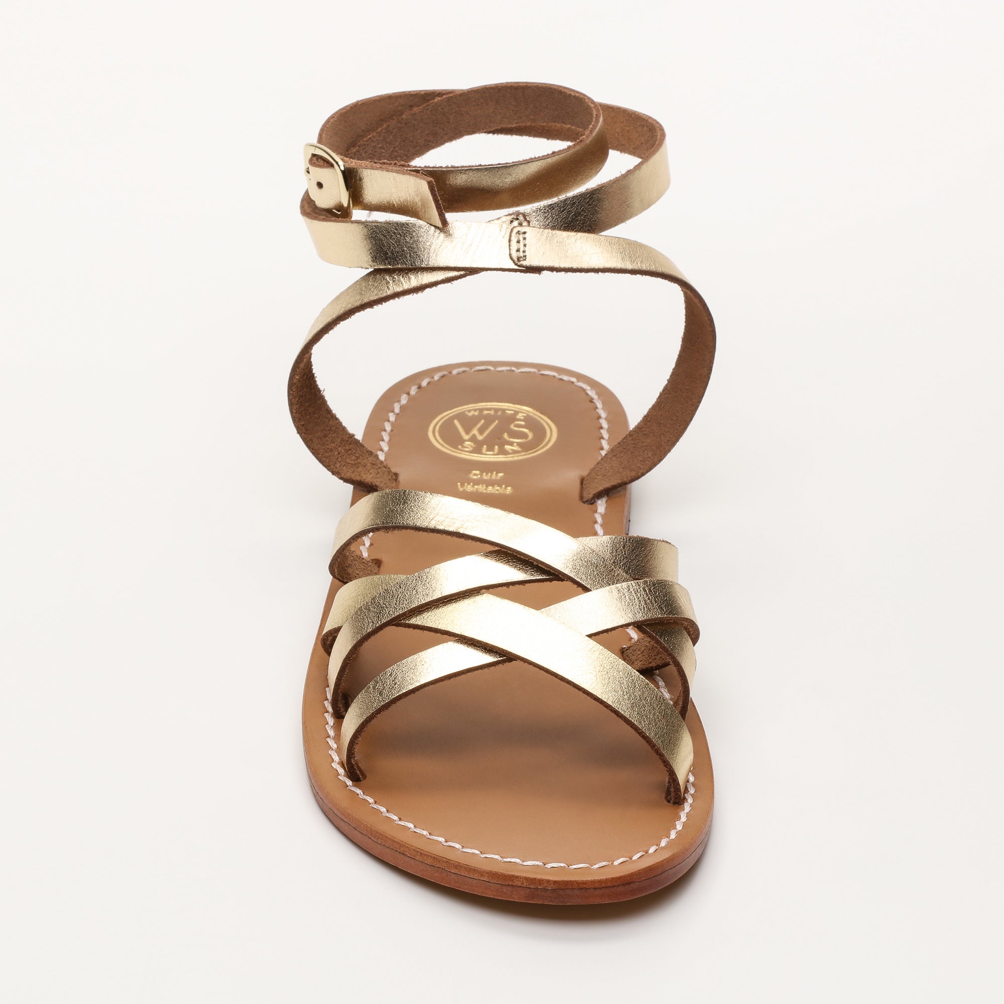White Sun - Sandalias Montgomery - Dark Gold Buff - Dark Gold