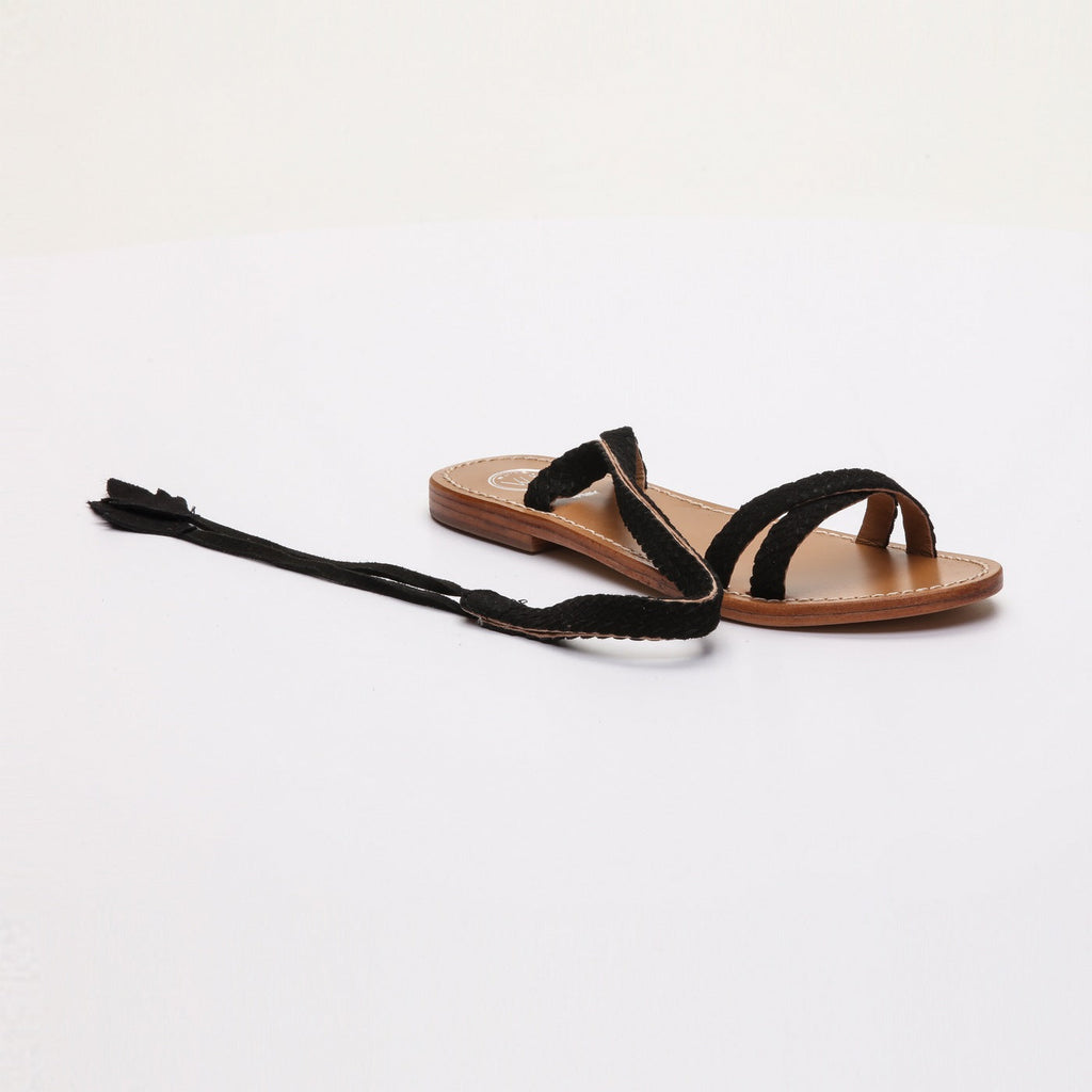White Sun - Sandales Mora - Noir - Femme
