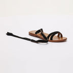 White Sun - Sandales Mora - Noir - Femme