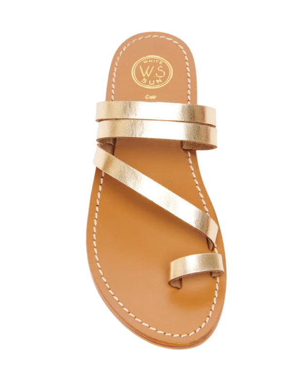 Mules Viagem - Dark Gold Buff - Doré