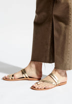 Mules Viagem - Dark Gold Buff - Doré
